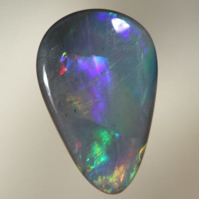 SOLID BLACK OPAL Double sided, rolling flashes and sparkles
